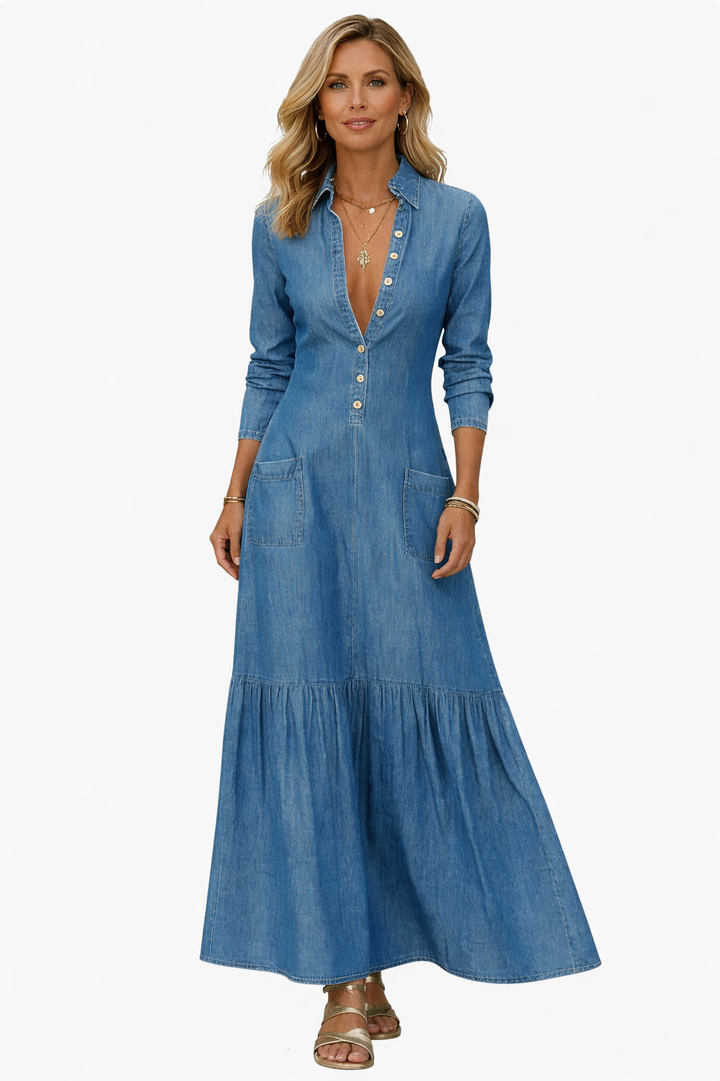 Robe Denim Noir Parisienne