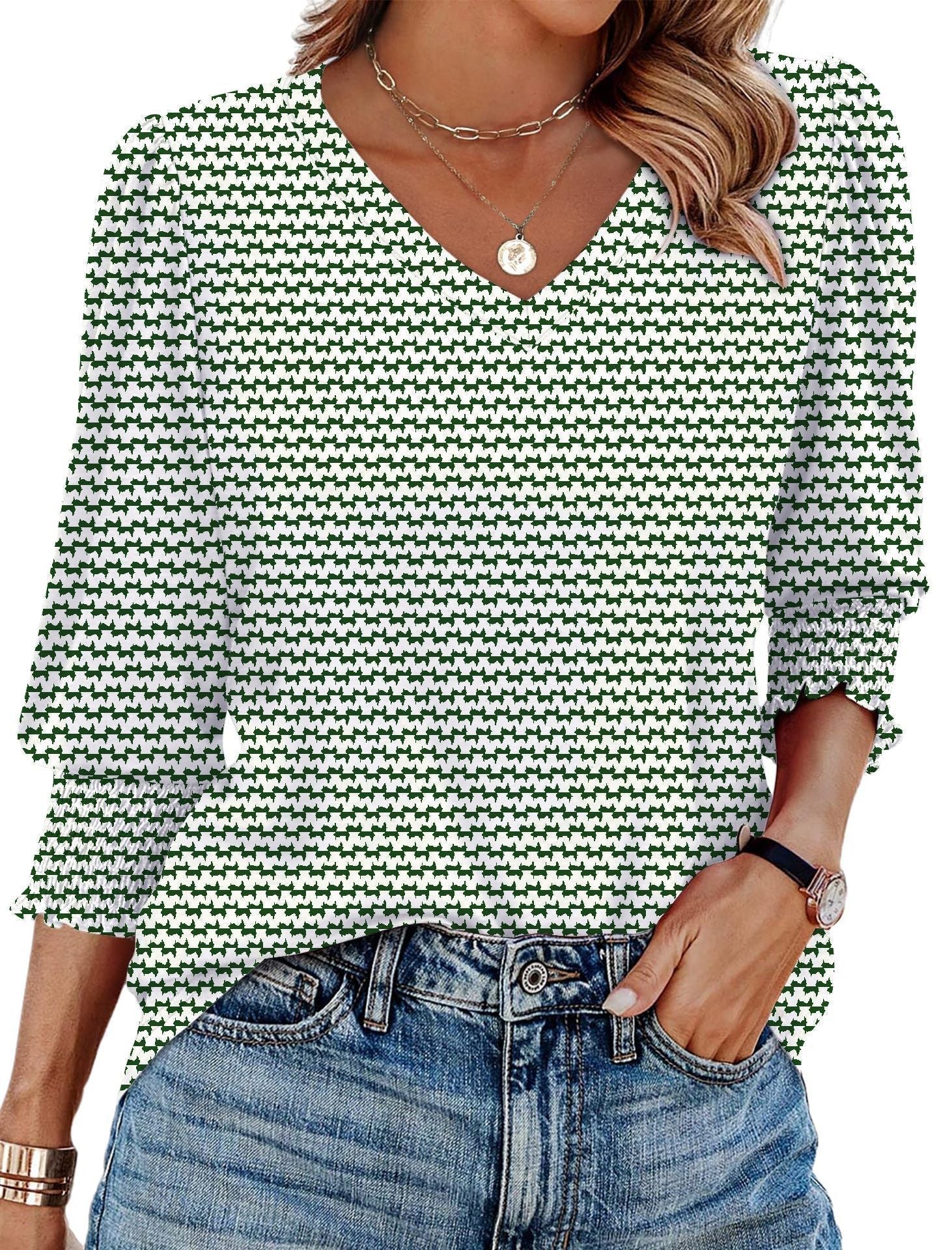 Chemisier Fleur Bleue